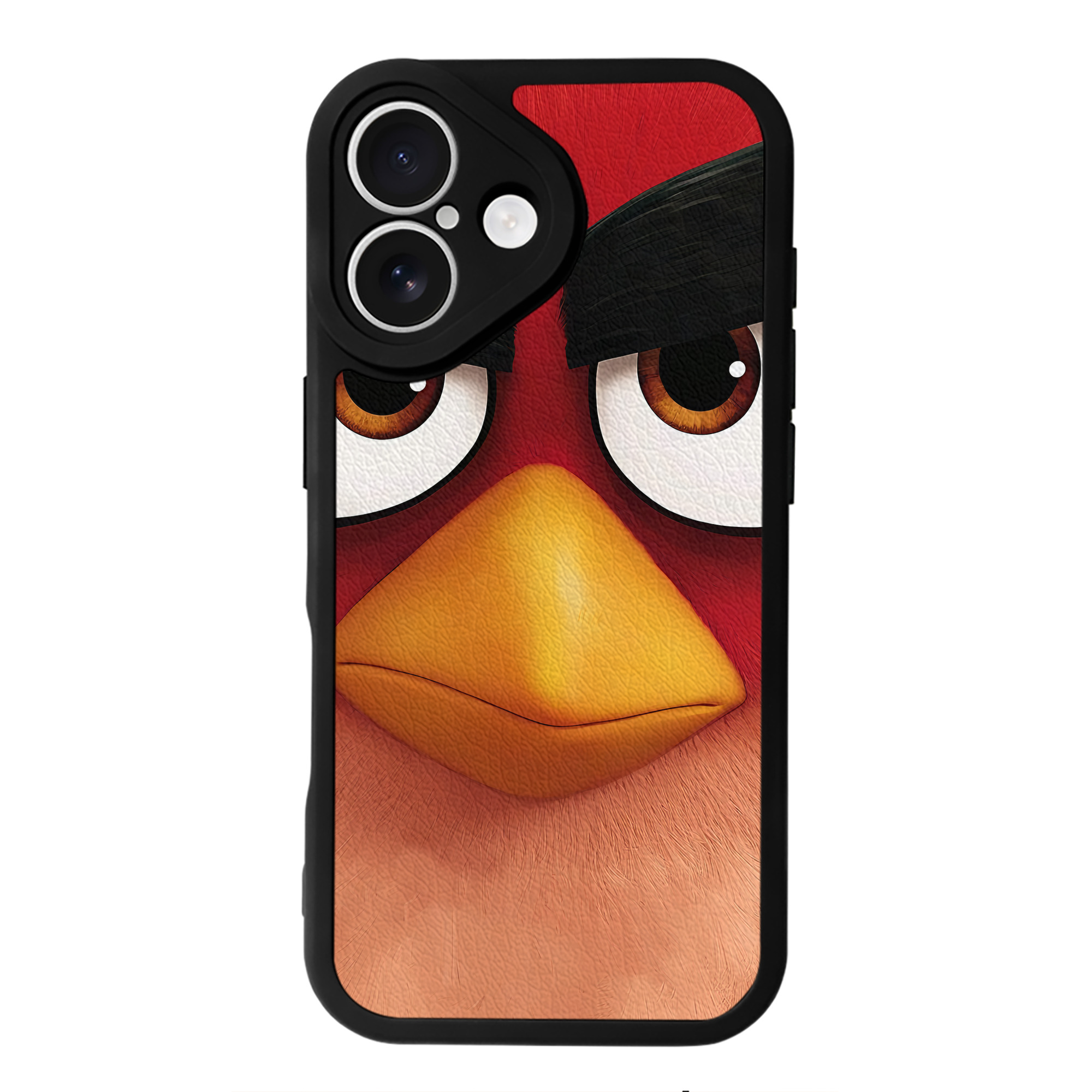 （画像用） Angry Birds アングリーバード 【iPhone 16シリーズ対応】シリコンスマホケース（レザー調） 材質：シリコン